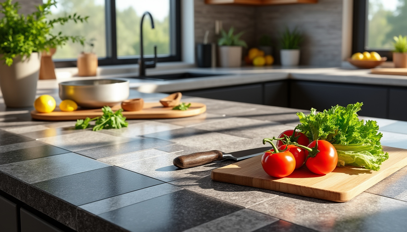 Cuisine Élégante : Pourquoi Choisir le Carrelage pour Votre Plan de
