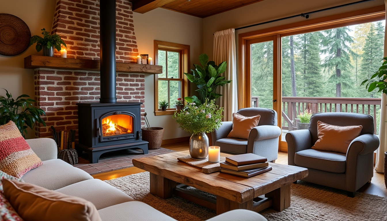 Créez un salon douillet : Guide d'aménagement autour d'un poêle à granulés