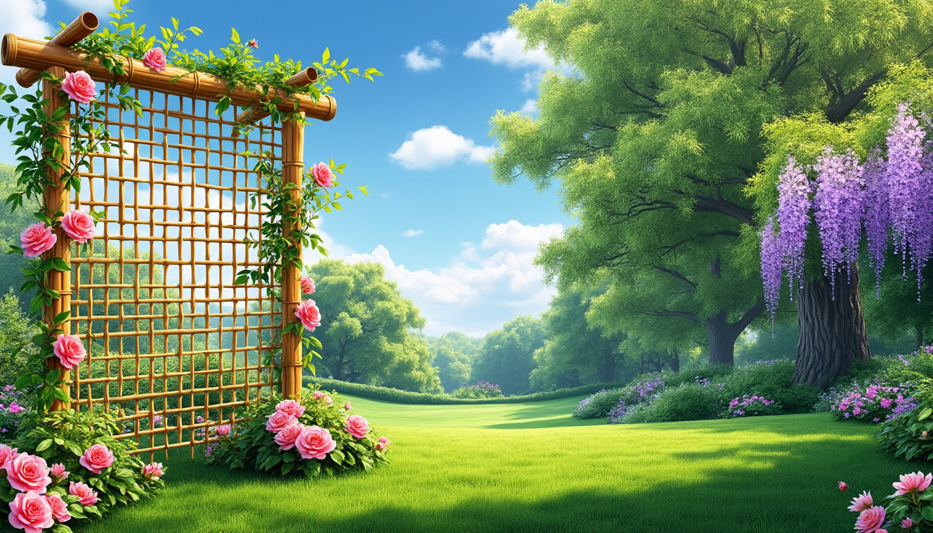 Bambou et Beauté : Créez un Treillis Écologique pour Sublimer Votre Jardin