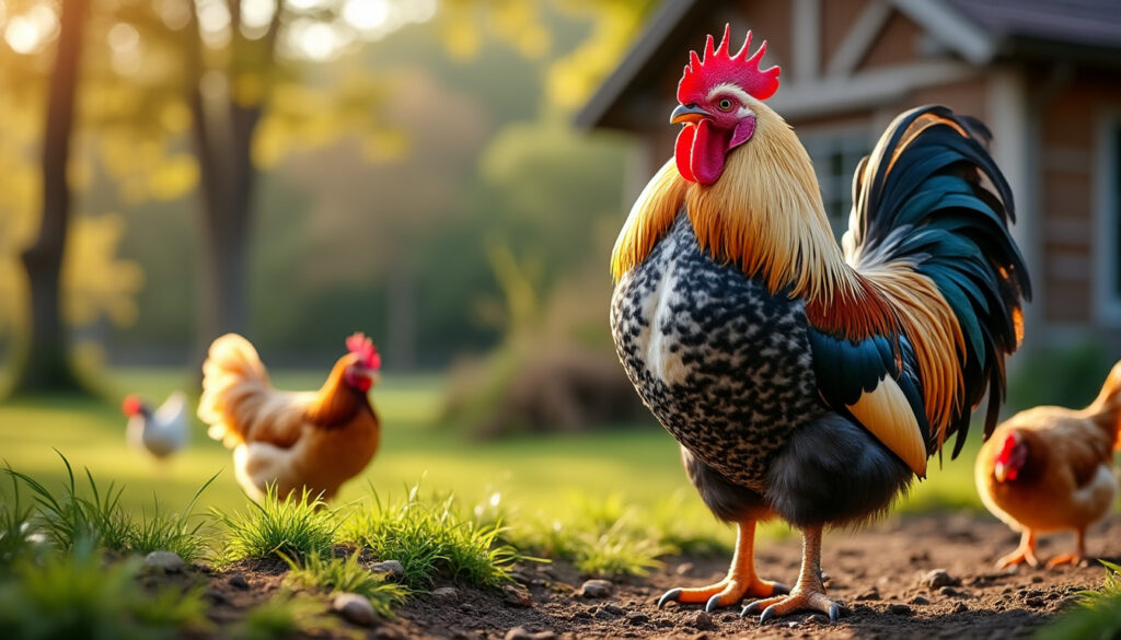 découvrez les caractéristiques uniques et les avantages de la race de coq faverolle, un oiseau au plumage élégant et à la personnalité douce, idéal pour les élevages familiaux et les amateurs d'aviculture.